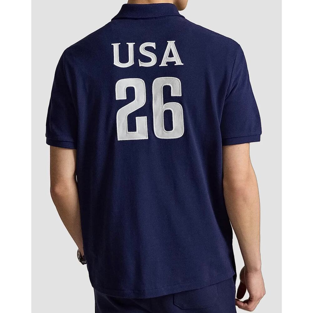 Polo Ralph Lauren USA 26 Navy Blue Polo Shirt - Picture 2 of 2
